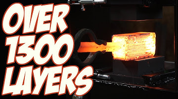 Forging My First Damascus Knife Part 1 - The Billet  - 1300 Layer Bowie