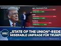 USA: „State of the Union“-Rede! Bürger watschen Trump in Umfrage ab – Midterms könnten eng werden!