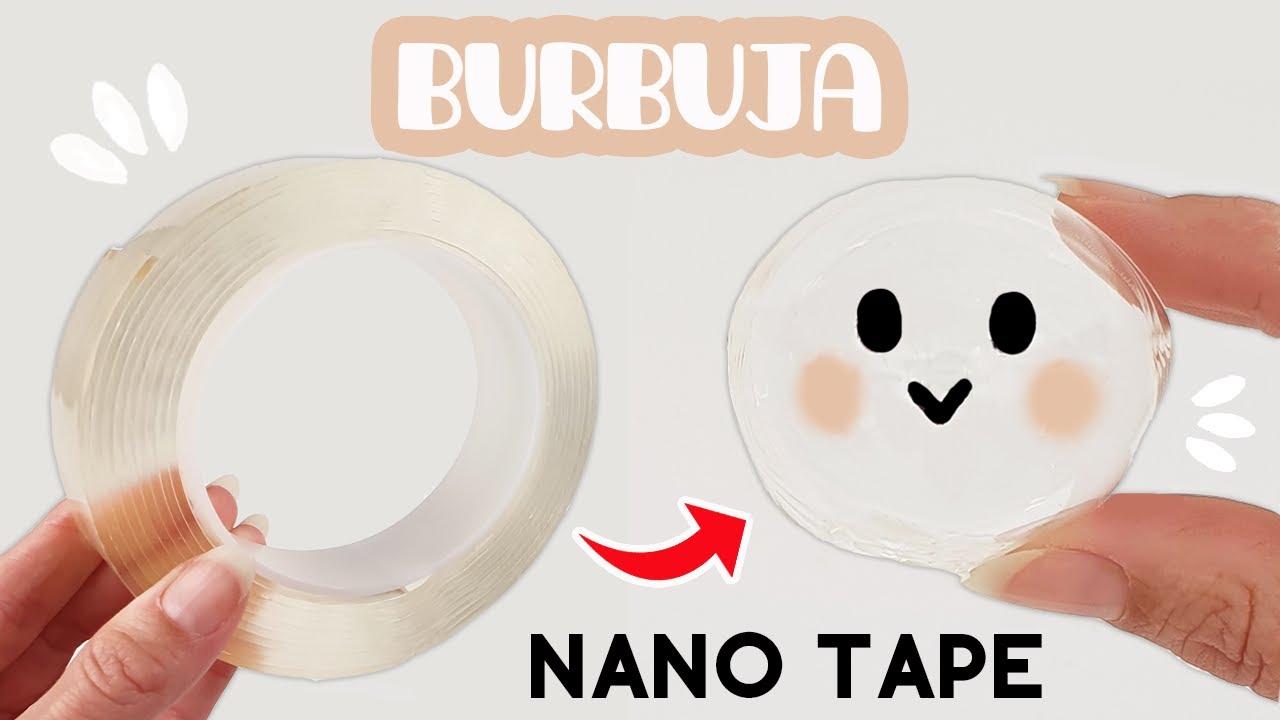 Kit de Cinta Doble Cara Adhesiva Transparente Globos Burbujas