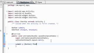Android Tutor   11   Creating Id For XML Controls and Access Them In Java Application In Android