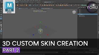 Tutorial | Maya 2023 LoL 3D Custom Skin Creation - Maya Basics (Part 2)