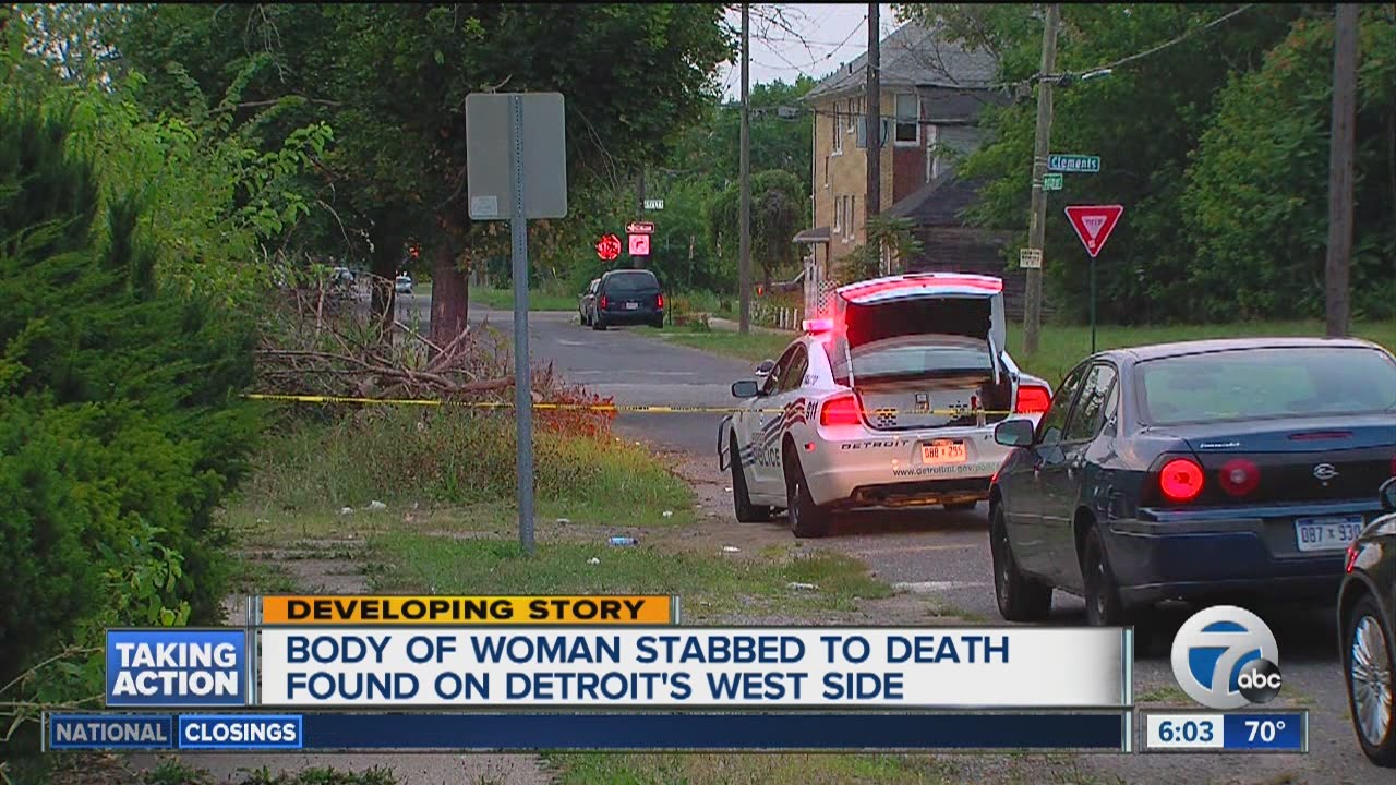 Woman found stabbed to death in Detroit - YouTube