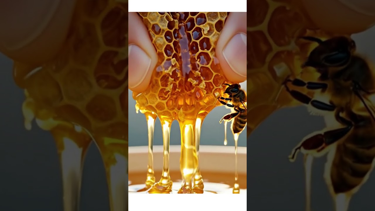 Satisfying Honeycomb Squeeze 🐝 | Honey & Bees Falling in Bo