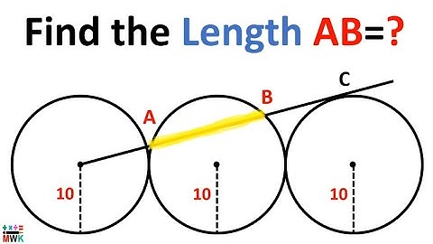 Can You Calculate the length of chord AB | Find the length of chord | Geometry Olympiad Questions