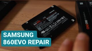 samsung ssd data recovery | 860 with liquid damaged - YouTube