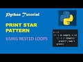 Print Star Pattern Using Python