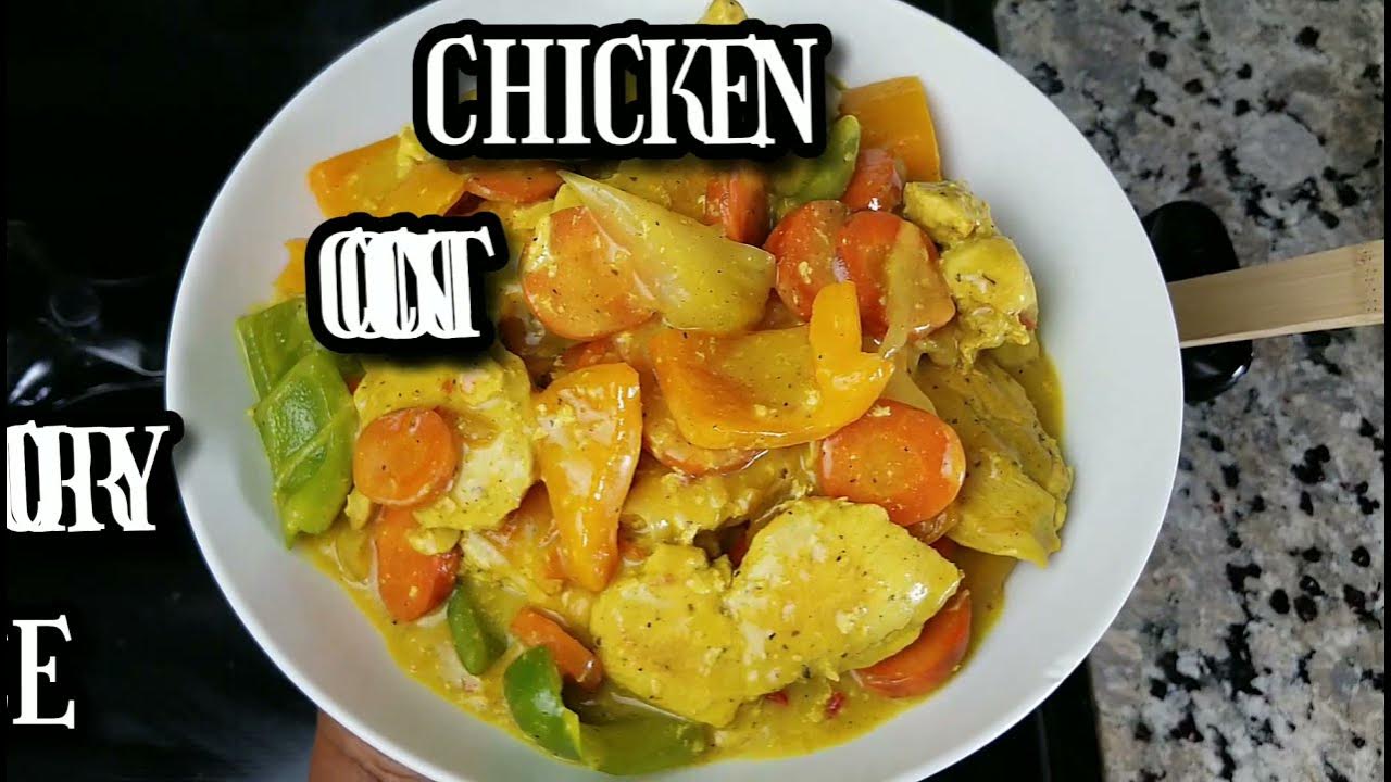 How to make Chicken Curry Sauce Coconut Curry Abyshomekitchen Easy