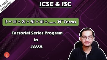Factorial Series program in Java | How to print series in Java | Number Series program | BlueJCode