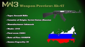 MW3 Guns - AK-47 (MW3 Weapons previews) Part 6