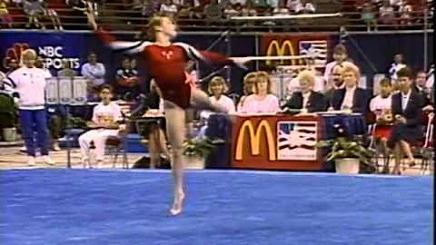 Kim Zmeskal - Floor Exercise - 1991 McDonald's American Cup