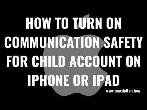 How to Turn On Communication Safety for Child Account on iPhone or iPad