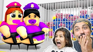 Robloxun En Tatli Bebekleri̇ni̇n Hapi̇shanesi̇nden Kaçiyoruz Roblox Baby Police Girl Prison Run Obby