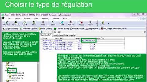 Régulateur programmable EPC2000 : Démarrer avec l