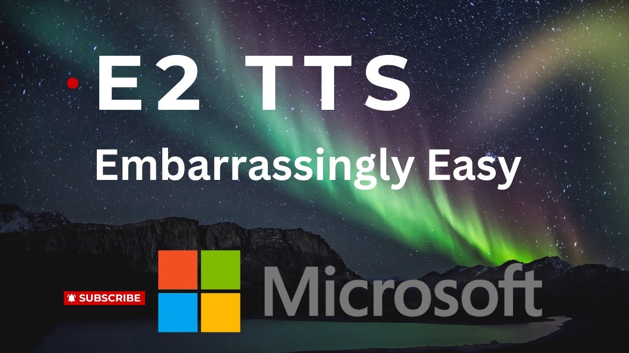 Embarrassingly Easy E2 TTS Model from Microsoft - YouTube
