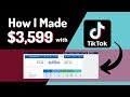 How I Made $3,599 with TikTok (Full TikTok Training)