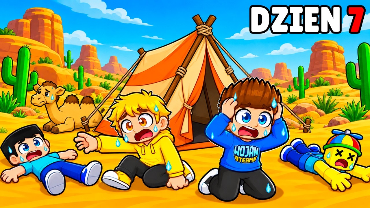 PRZETRWAJ 7 DNI NA NIEBEZPIECZNEJ PUSTYNI w Roblox!