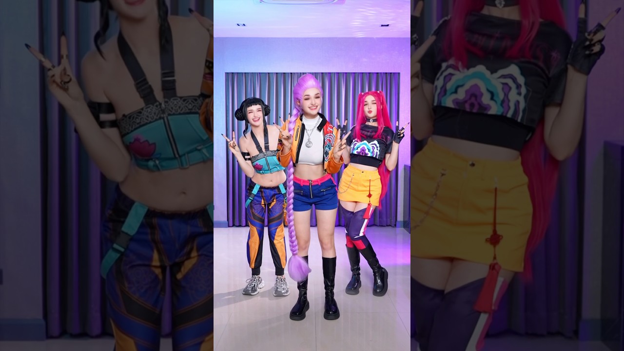 Dance on my 🪩🪩 huntrix edition 😘😍❤️ #anime #cosplay #huntrix