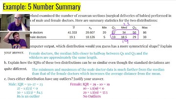 AP Statistics 1 9 Comparing Distributions of Quantitative Variables