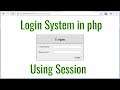 Login logout system with session in php for beginners