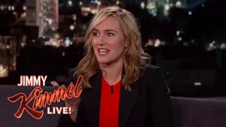 Jimmy Kimmel Live! Kate Winslet funny moment with Susan Sarandon at 2016 SAG Awards