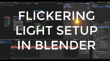 Blender Flickering light setup