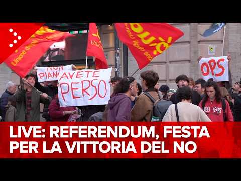Video LIVE Referendum giustizia, la festa a Roma per la vittoria del no: diretta video