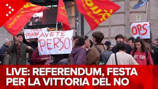 LIVE Referendum giustizia, la festa a Roma per la vittoria del no: diretta video