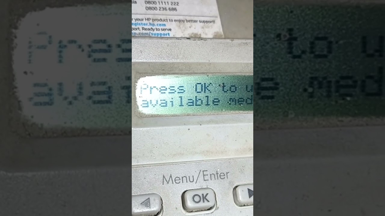 Load Tray Plain Paper 📜 error in m1005