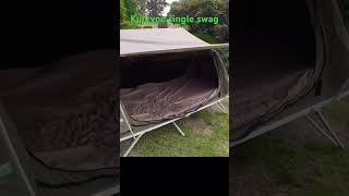 Kulkyne single swag review #outdoors #KulkyneKampers #campinglife #camping #campinggear