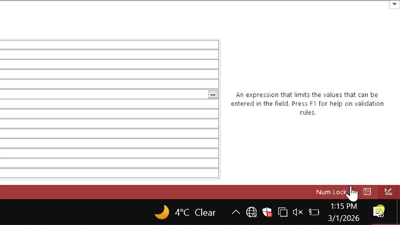 Ms Access Lesson no 5