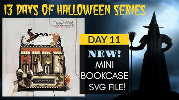 13 Days of Halloween | Day 11 | Mini Bookcase | MYSCRAPCHICK