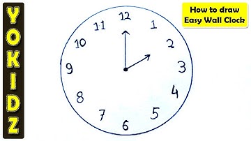 HOW TO DRAW EASY WALL CLOCK