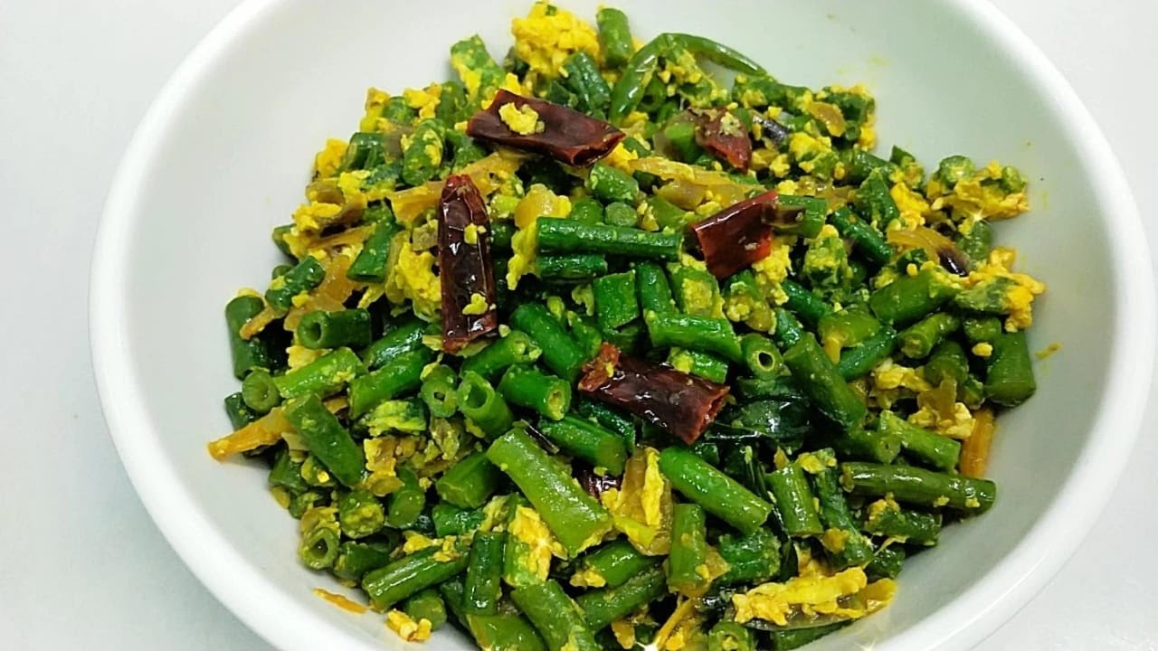 Long Beans & Egg Stir-Fry| Indian Food (Ingredients List Provided