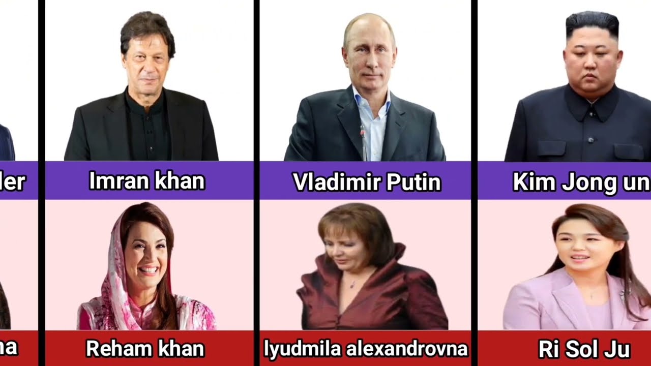 World Top Leaders President, Prime Minister and Their Beautiful Wives/Girlfriends