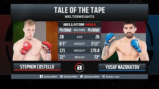 Юсуф Назокатов x Стивен Костелло | Bellator 270 | Okko ММА