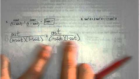 Honors Algebra 2   Unit 6   14 2 Verifying Trig Identities