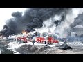 Ліквідація пожежі на нафтобазі БРСМ у Василькові