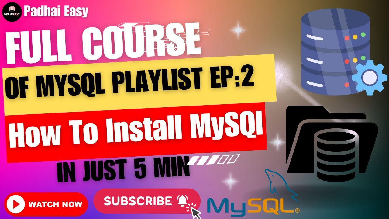 How To Install MySQL In Just 5 Min! #mysql #install #installation - YouTube