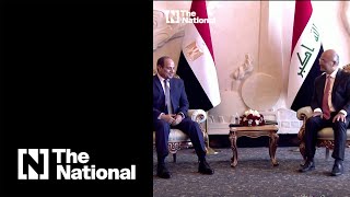 Egypt's El Sisi arrives in Baghdad for summit with Iraq and Jordan