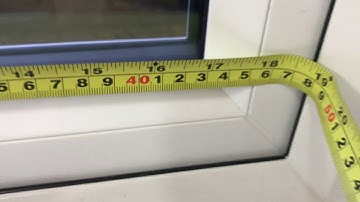 How to measure for a glass unit in a uPVC window