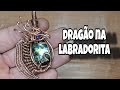 Pingente de cobre com dragão parte 2.    wire wrapping dragão tutorial