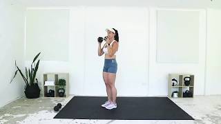 Dumbbell Jack Step Press to Front Press