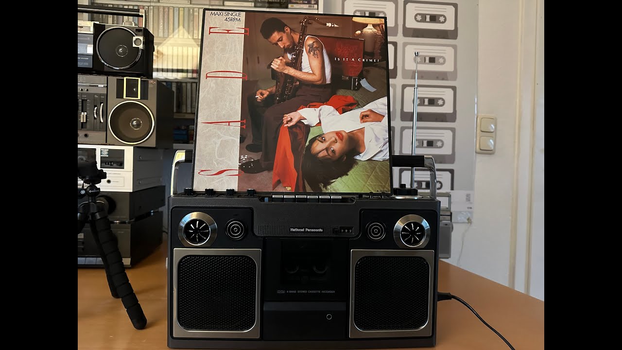 National　４SPEAKER STEREO MAC　RS-4300 National Panasonic RS 4300 LJS. A recording mikes test. Golden 80s
