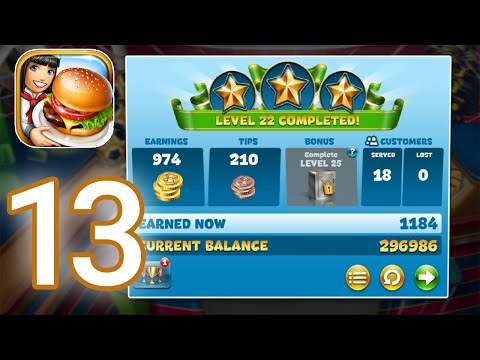 cooking-fever---gameplay-walkthrough-part-13---sports-bar-level-21---25-completed-(ios,-android)