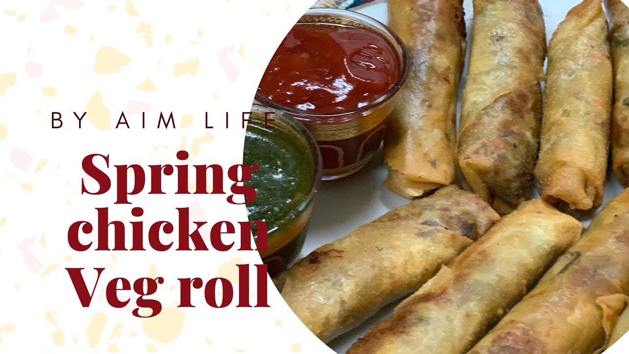 Spring roll recipe | Ramadan special recipe | chicken veg spring roll