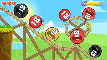 Red Ball 4 - Level 11 with  Classic Four Balls vs Reverse Gameplay