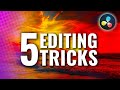 5 Little Video Editing TRICKS that make a BIG Difference! | Davinci Resolve Tutorial