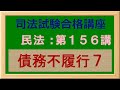 〔独学〕司法試験・予備試験合格講座　民法（基本知識・論証パターン編）第１５６講：債務不履行７、損害賠償の基準時、過失相殺