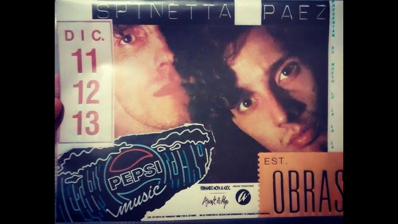 Fito Páez y Luis Alberto Spinetta - La la la en Obras - 1986 (Solo ...