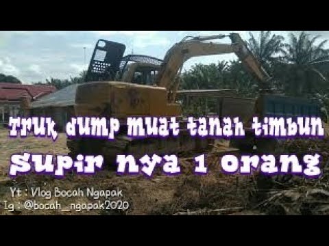  Mobil  dump truk  muat tanah  timbun YouTube